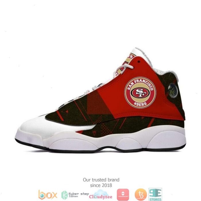 San Francisco 49Ers Nfl Colorful Air Jordan 13 Sneaker Shoes