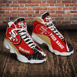 San Francisco 49Ers Nfl Custom Name Air Jordan 13 Shoes