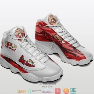 San Francisco 49Ers Nfl Football Team 19 Air Jordan 13 Sneaker Shoes