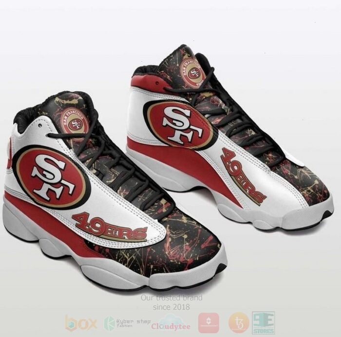 San Francisco 49Ers Nfl Football Team Air Jordan 13 Shoes 2