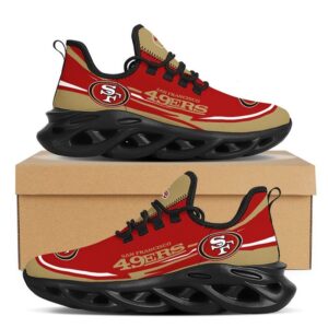 San Francisco 49ers Fans Max Soul Shoes for NFL Fans