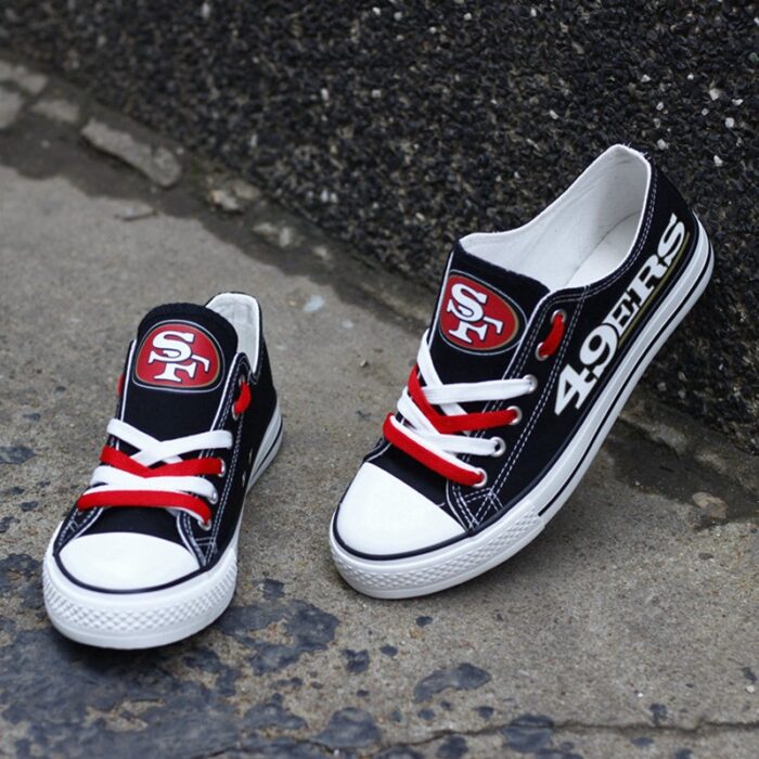 San Francisco 49ers Mens Shoes Low Top Canvas Shoes