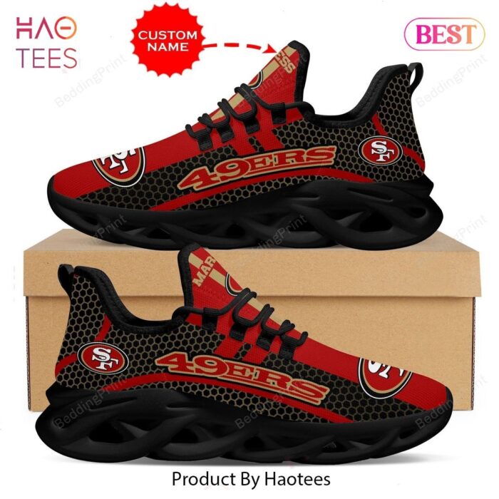 San Francisco 49ers NFL Black Mix Red Max Soul Shoes