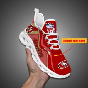 San Francisco 49ers NFL Customized Unique Max Soul Shoes