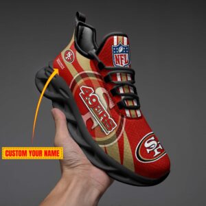 San Francisco 49ers Personalized Max Soul Shoes