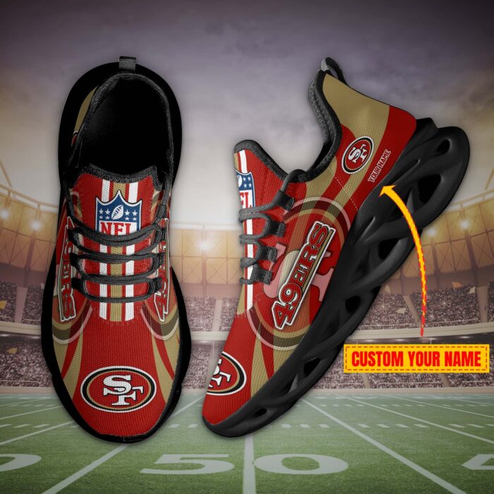 San Francisco 49ers Personalized Max Soul Shoes