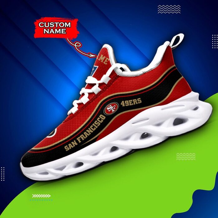 San Francisco 49ers Personalized Max Soul Shoes 32 SPA0901056