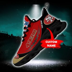 San Francisco 49ers Personalized NFL Max Soul Shoes Fan Gift