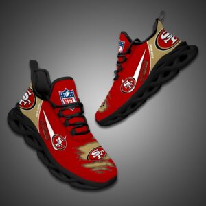 San Francisco 49ers Personalized NFL Max Soul Shoes for Fan