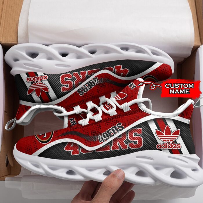 San Francisco 49ers Personalized NFL Max Soul Sneaker Adidas Ver 1