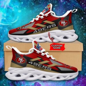 San Francisco 49ers Personalized NFL Max Soul Sneaker Ver 1