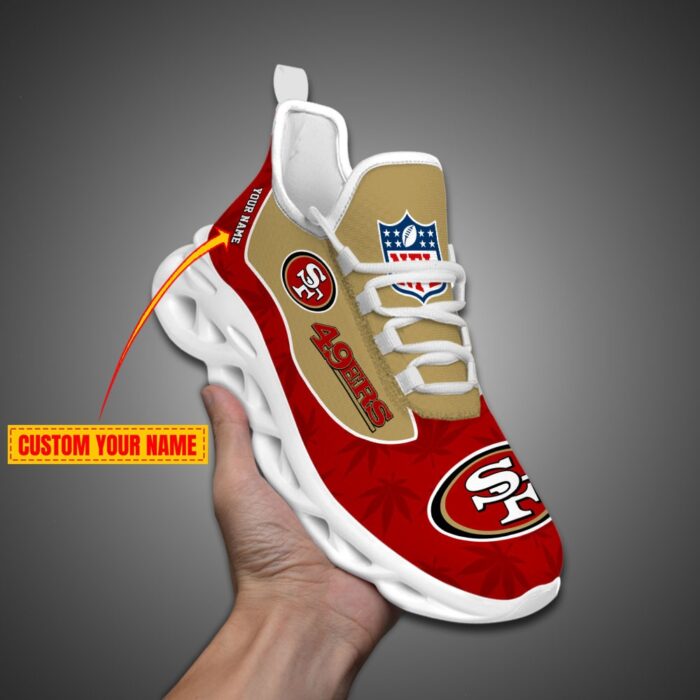 San Francisco 49ers Personalized Weed Limited Edition Max Soul Shoes