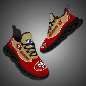 San Francisco 49ers Personalized Weed Limited Edition Max Soul Shoes