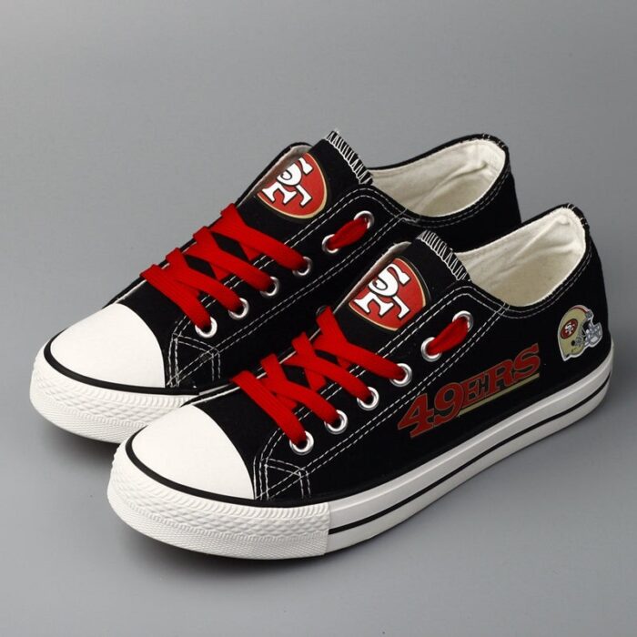 San Francisco 49ers Women's Shoes Low Top Canvas Shoes