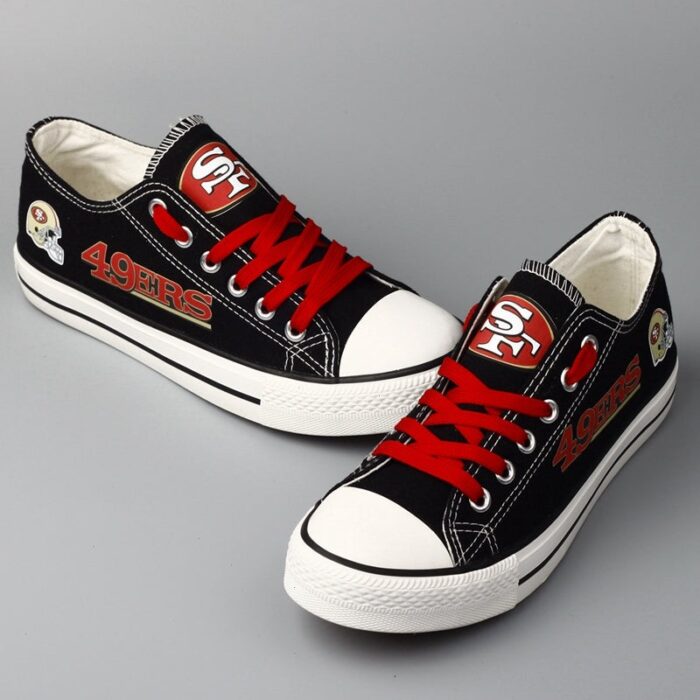 San Francisco 49ers Women's Shoes Low Top Canvas Shoes