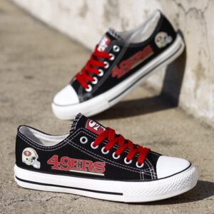 San Francisco 49ers Women's Shoes Low Top Canvas Shoes