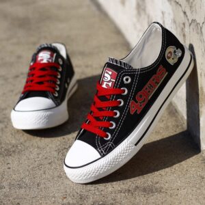 San Francisco 49ers Women's Shoes Low Top Canvas Shoes