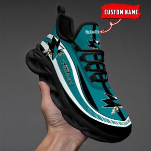 San Jose Sharks Clunky Max Soul Shoes Ver 2