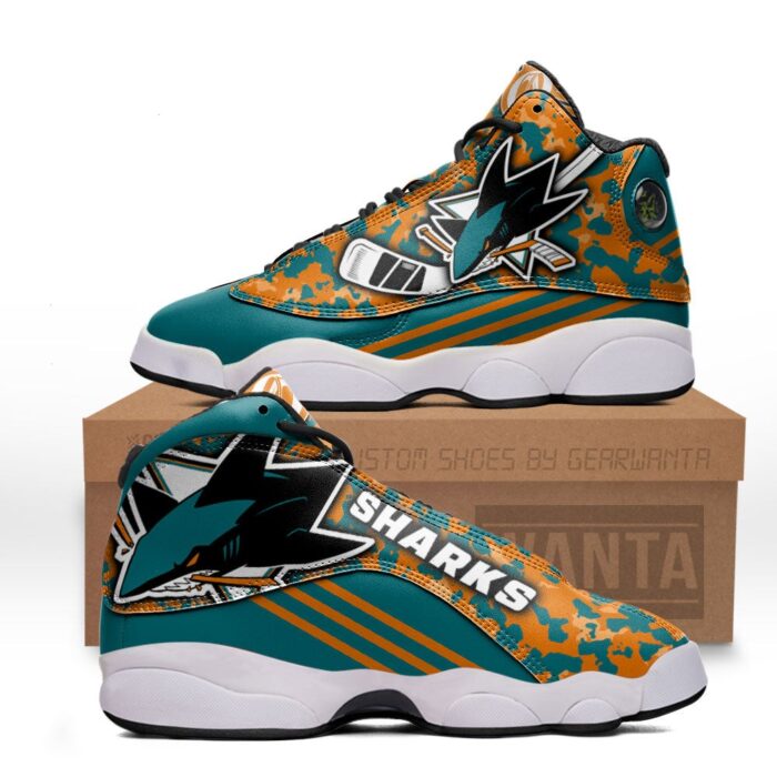 San Jose Sharks Jd 13 Sneakers Custom Shoes