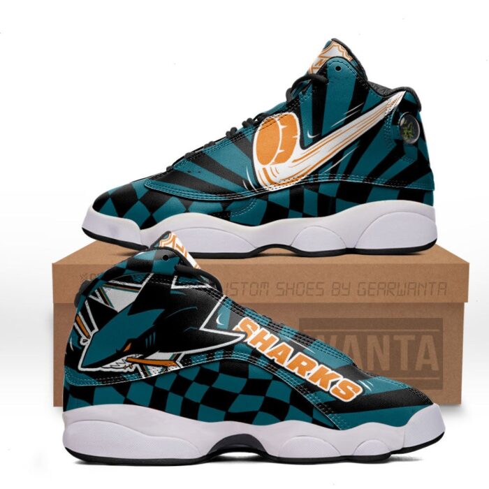 San Jose Sharks Jd 13 Sneakers Sport Custom Shoes