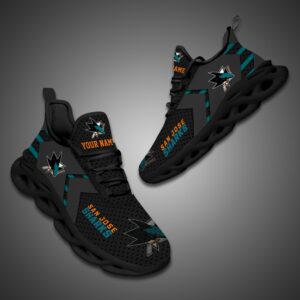 San Jose Sharks Personalized NHL Luxury Max Soul Shoes