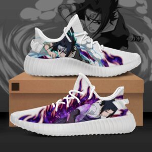 Sasuke Character Naruto Yeezy Boost Shoes Sport Sneakers Yeezy Shoes