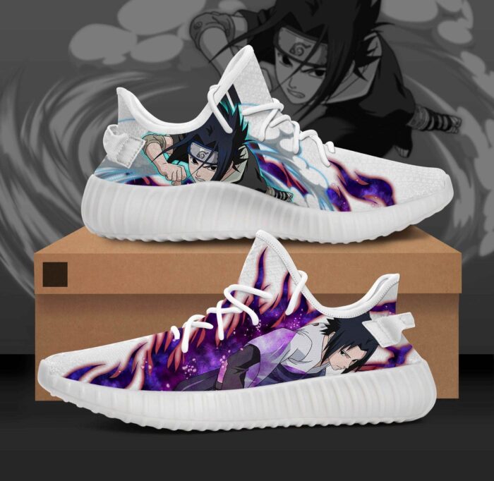 Sasuke Character Naruto Yeezy Boost Shoes Sport Sneakers Yeezy Shoes