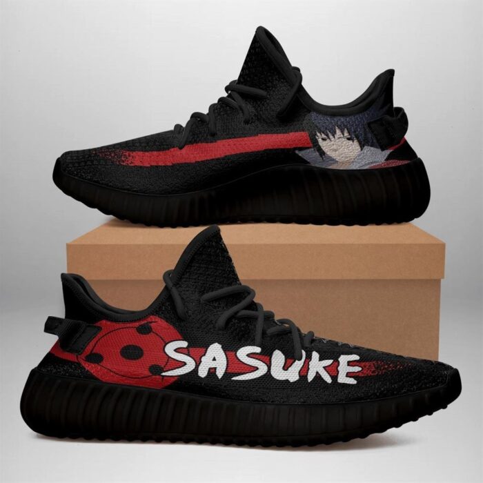 Sasuke Uchiha Yeezy Black Shoes Sport Sneakers Yeezy Shoes