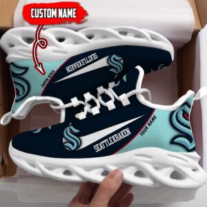 Seattle Kraken Custom Name NHL New Max Soul Shoes