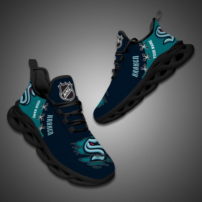 Seattle Kraken Personalized NHL Max Soul Shoes