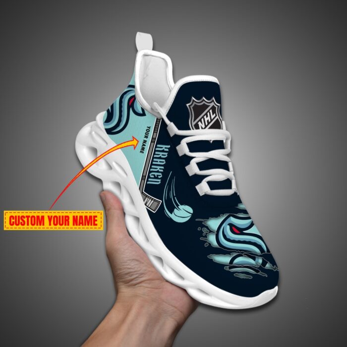 Seattle Kraken Personalized NHL Max Soul Shoes Ver 2