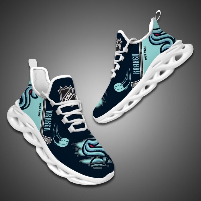 Seattle Kraken Personalized NHL Max Soul Shoes Ver 2