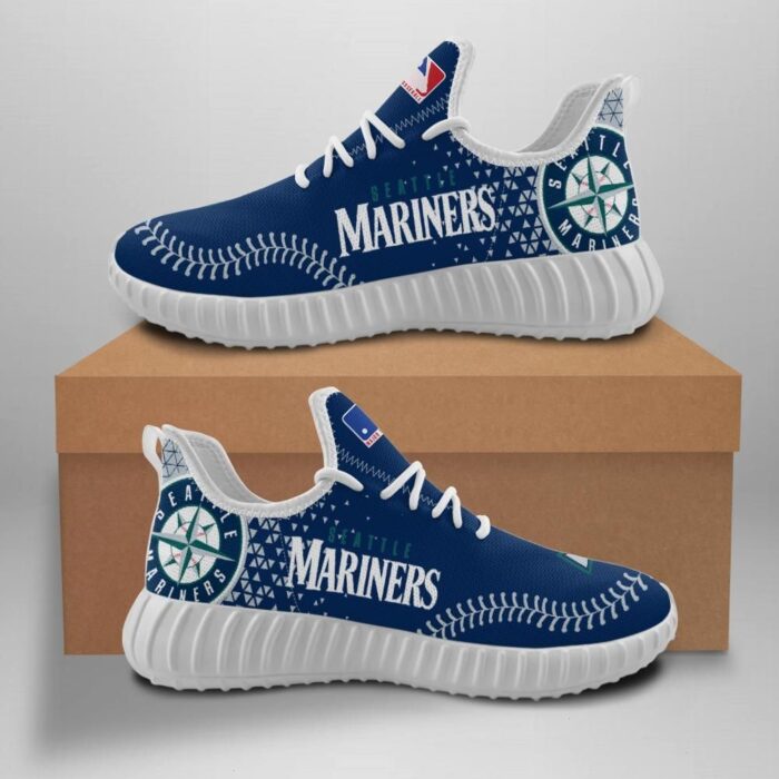 Seattle Mariners Unisex Sneakers New Sneakers Custom Shoes Baseball Yeezy Boost