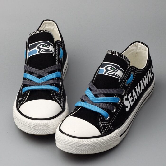 Seattle Seahawks Men's Shoes Low Top Canvas Shoes