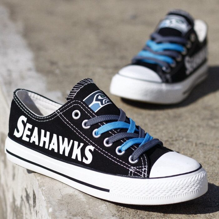 Seattle Seahawks Men's Shoes Low Top Canvas Shoes