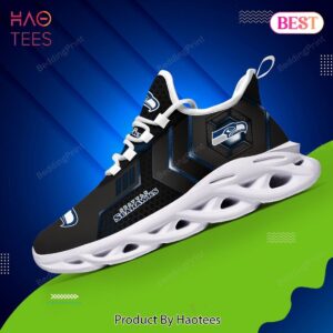 Seattle Seahawks NFL Black Blue Color Max Soul Shoes