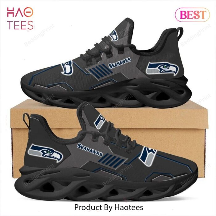 Seattle Seahawks NFL Black Color Max Soul Shoes