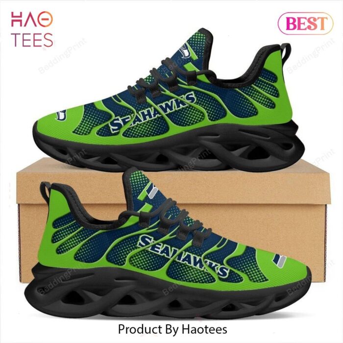 Seattle Seahawks NFL Blue Mix Green Max Soul Shoes Fan Gift