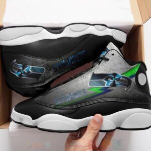 Seattle Seahawks Nfl Big Logo Football Team Air Jordan 13 Shoes