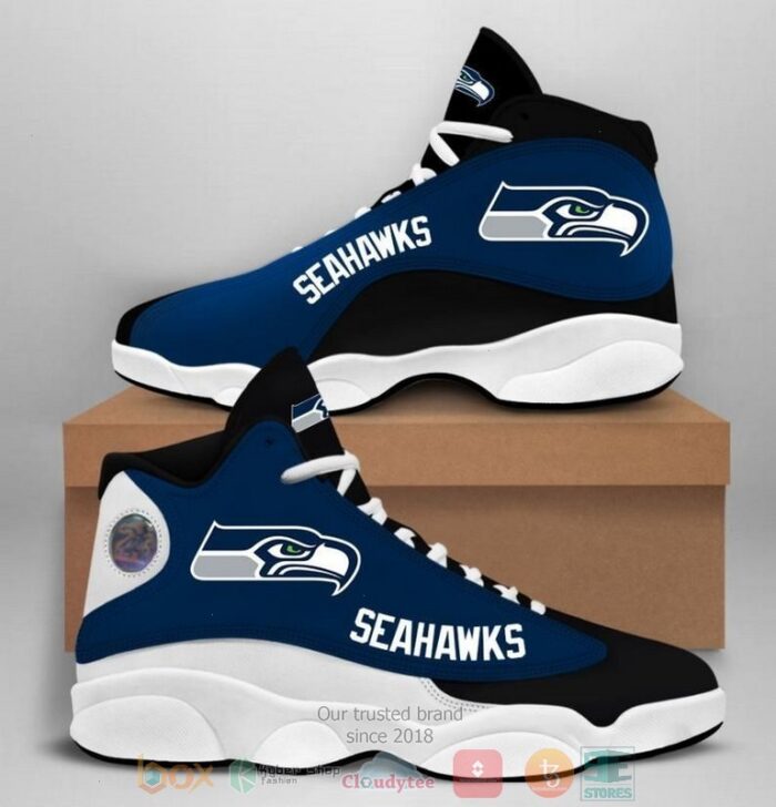 Seattle Seahawks Nfl Football Team Air Jordan 13 Shoes