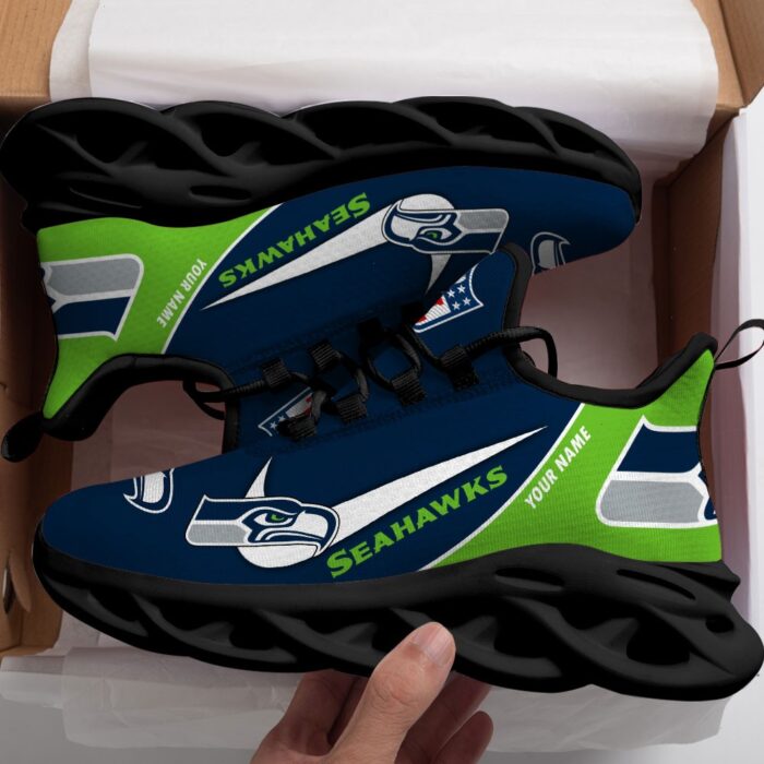 Seattle Seahawks Personalized Luxury NFL Max Soul Shoes 281122