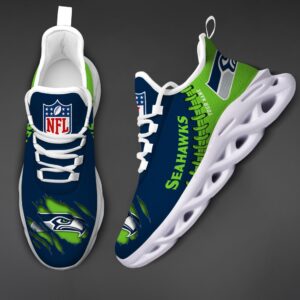 Seattle Seahawks Personalized NFL Max Soul Shoes