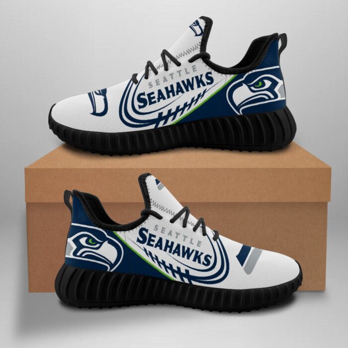 Seattle Seahawks Sneakers Big Logo Yeezy Shoes