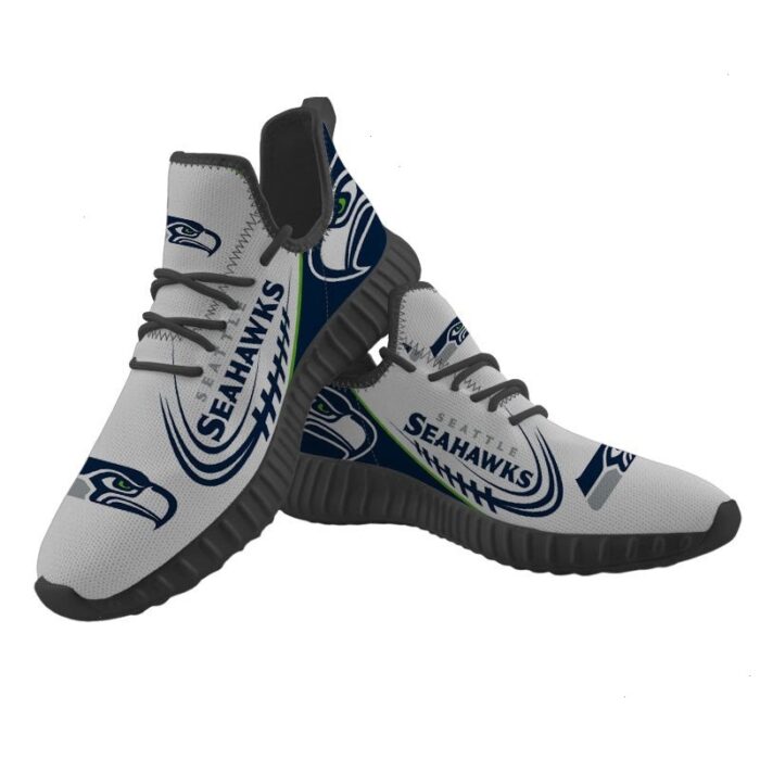 Seattle Seahawks Sneakers Big Logo Yeezy Shoes Art 522