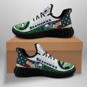 Seattle Seahawks Unisex Sneakers New Sneakers Custom Shoes Football Yeezy Boost