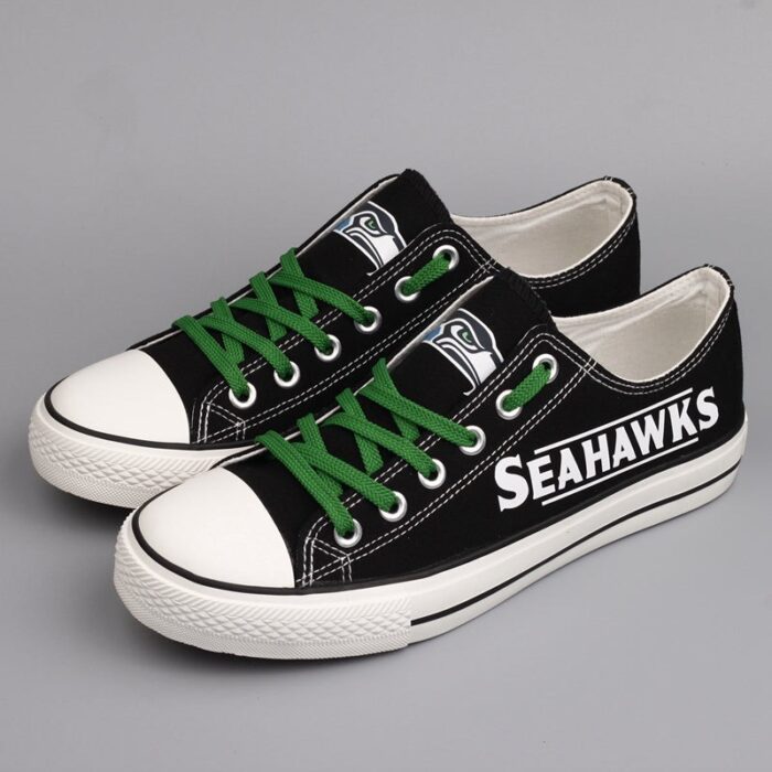 Seattle Seahawks Women's Shoes Low Top Canvas Shoes