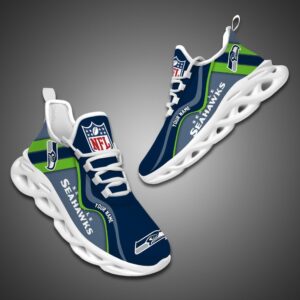 Seattle seahawks NFL Customized Unique Max Soul Shoes