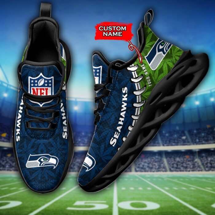 Seattle seahawks Personalized Max Soul Shoes for Fan