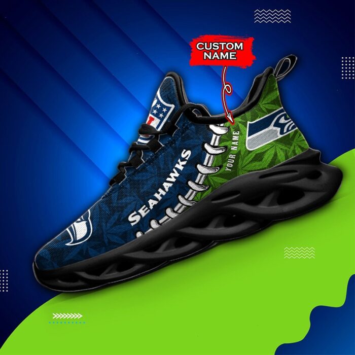 Seattle seahawks Personalized Max Soul Shoes for Fan