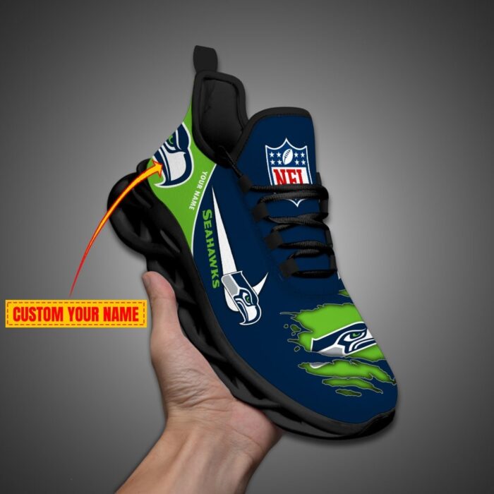 Seattle seahawks Personalized NFL Max Soul Shoes for Fan